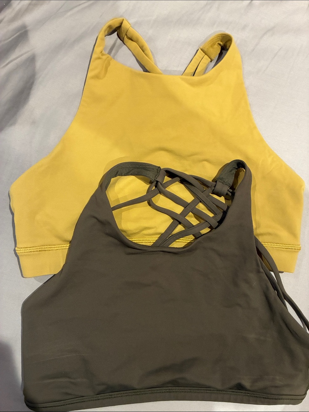 2 lululemon high neck sports bars